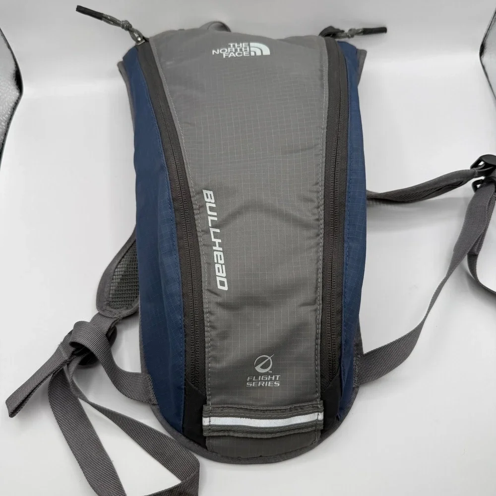 The North Face Bullhead Flight Series Hydration Pack Grey Blue Running Vest Bag
